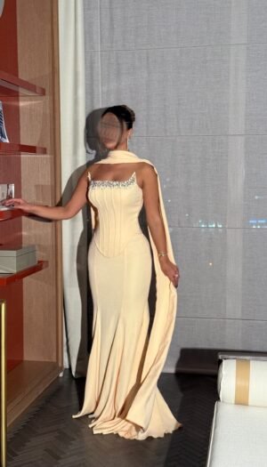 Alternative view of Hand beaded corset with matching skirt and shawl